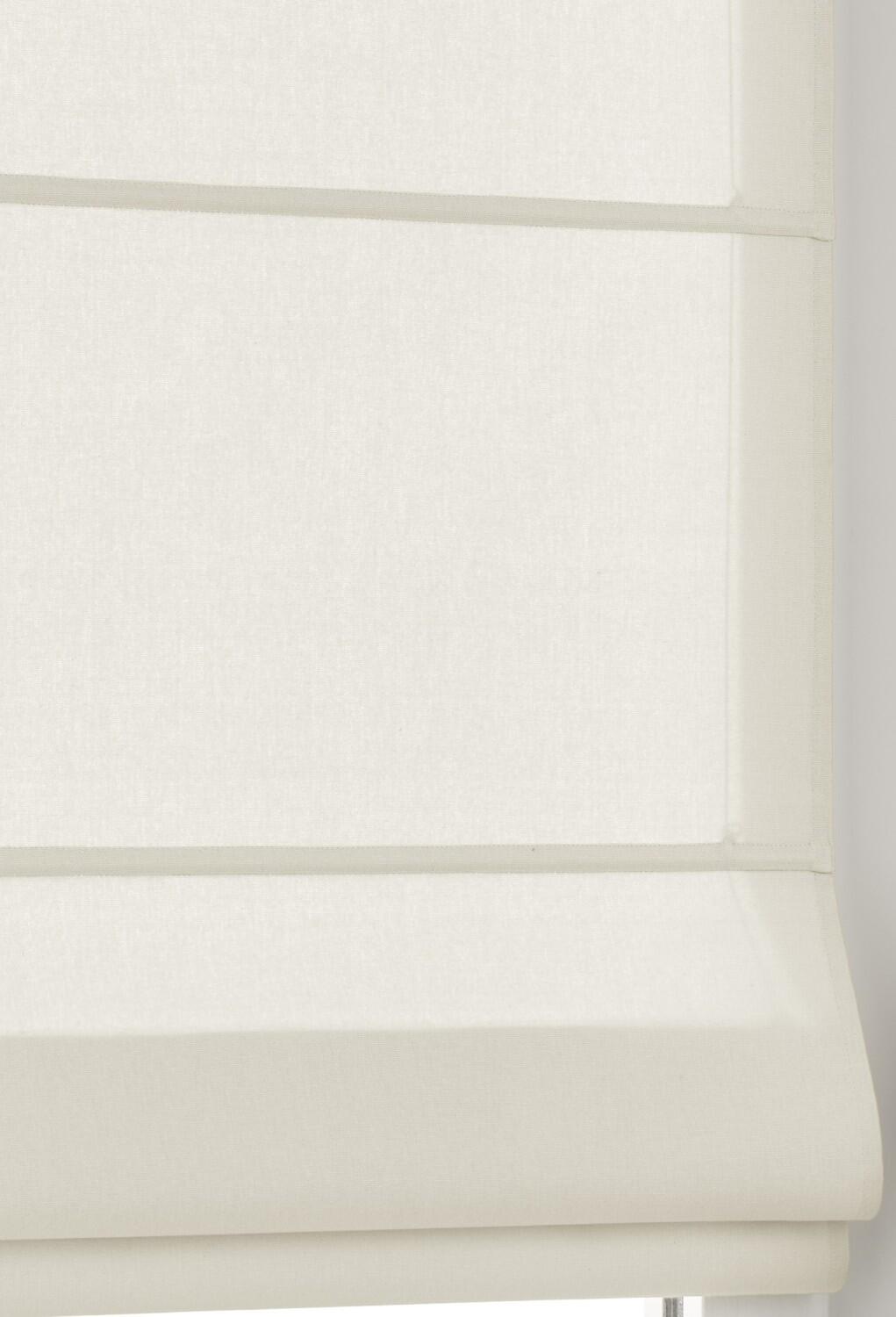 gleichmäßige Raffrollo Falten durch Querstäbe