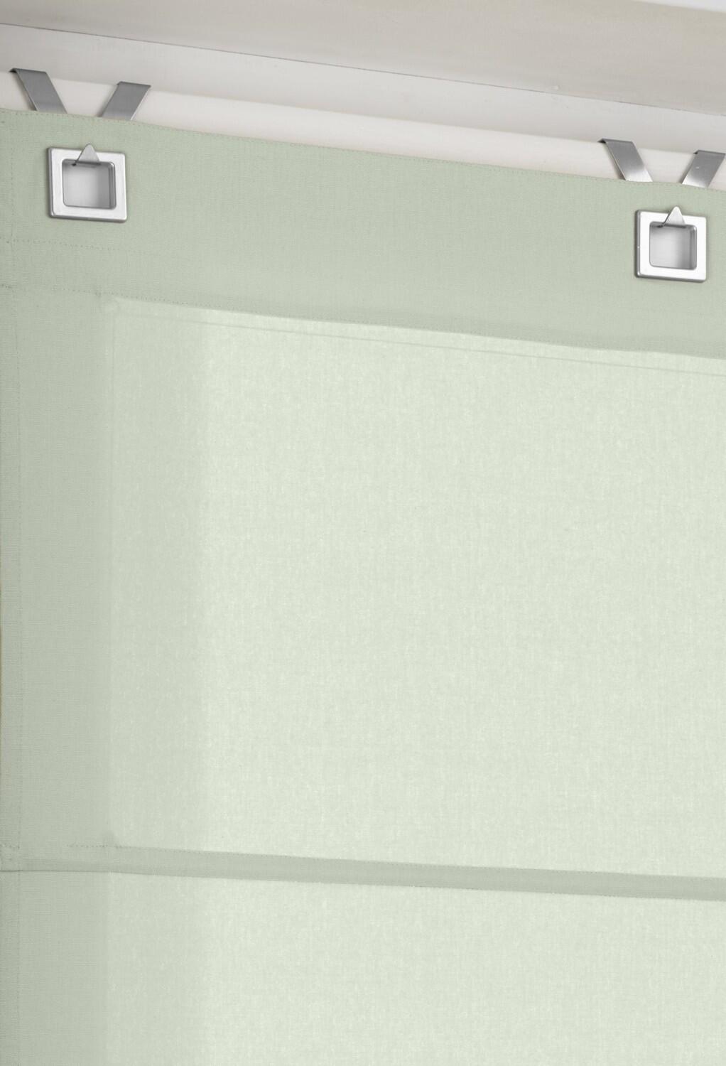 Raffrollo Duck mit neuer Ösenvariante rechteckig