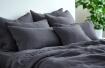 Kutti Leinenbettwäsche dunkelgrau anthrazit