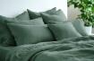 Kutti Leinenbettwäsche Flaschengrün