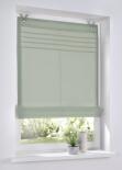 Raffrollo / Ösenrollo Kessy Biese ohne Bohren | salbei - Breite 45 - 100 cm