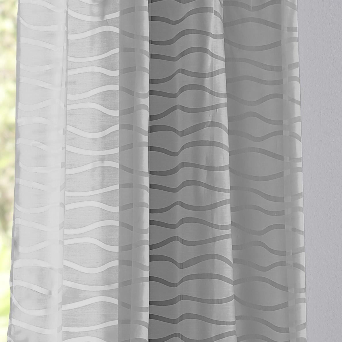 Grauer Vorhang Enya Ausbrenner Design Welle