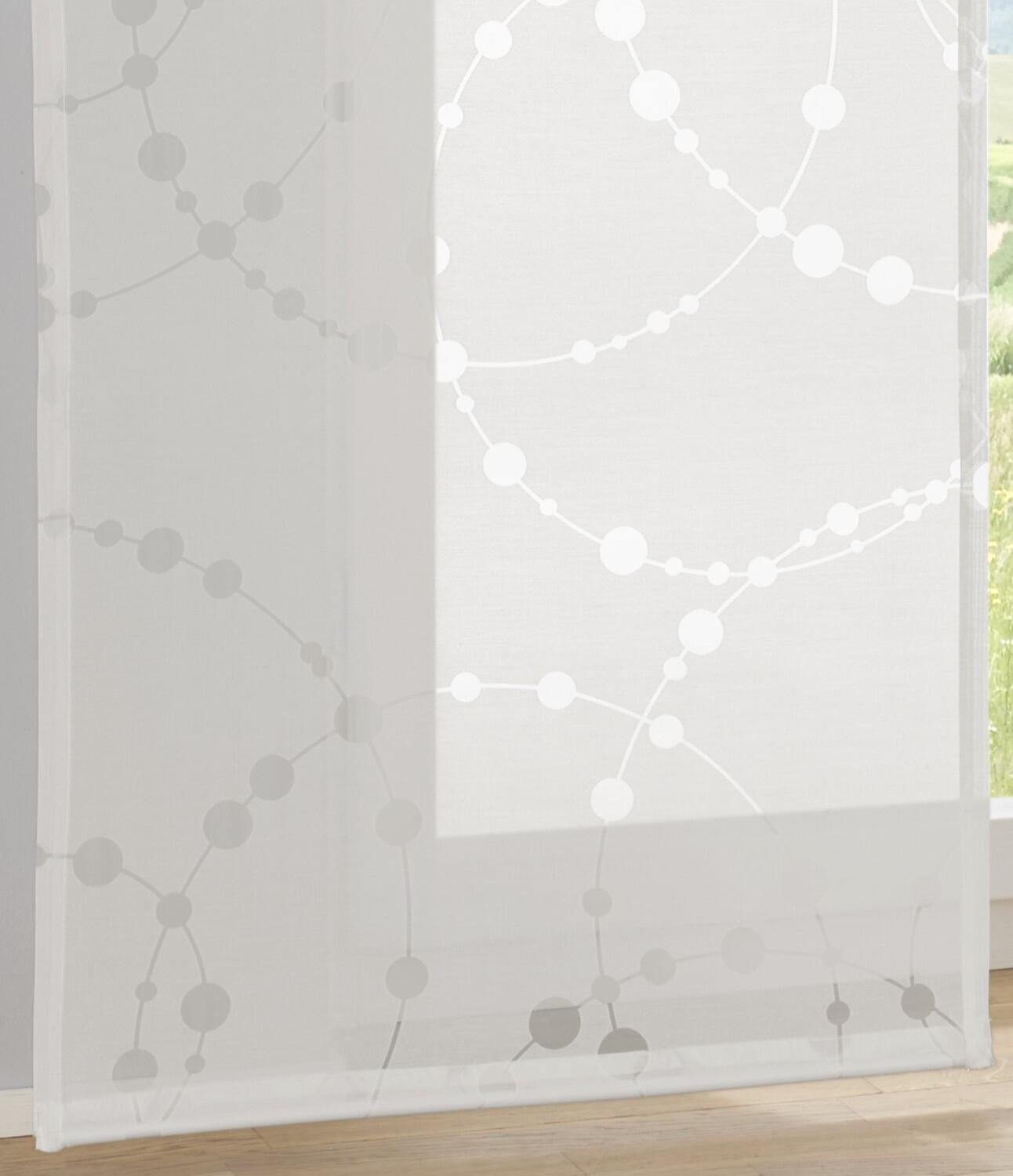 Ausbrenner Schiebevorhang grafisch Dessin Kreise