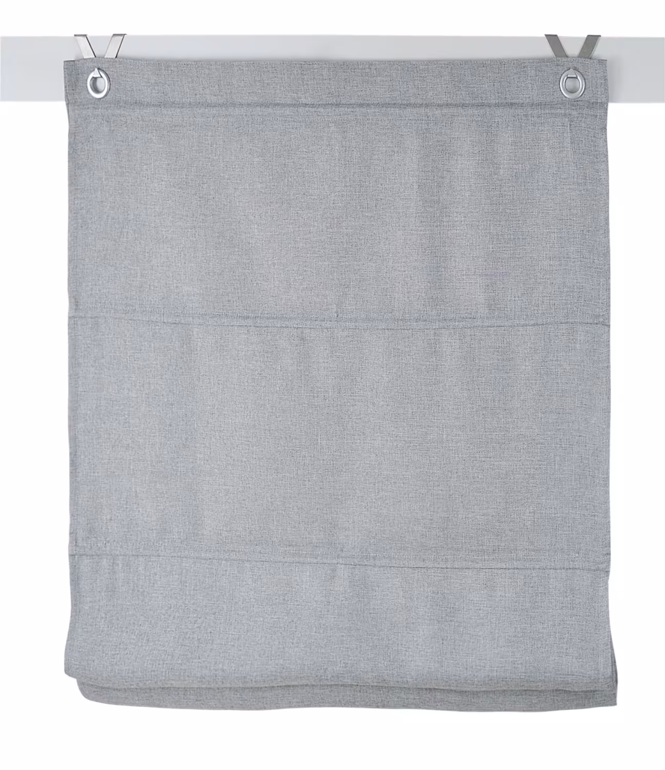 Raffrollo / &Ouml;senrollo verdunkelnd Dimout ohne Bohren | grau - Breite 45 - 120 cm