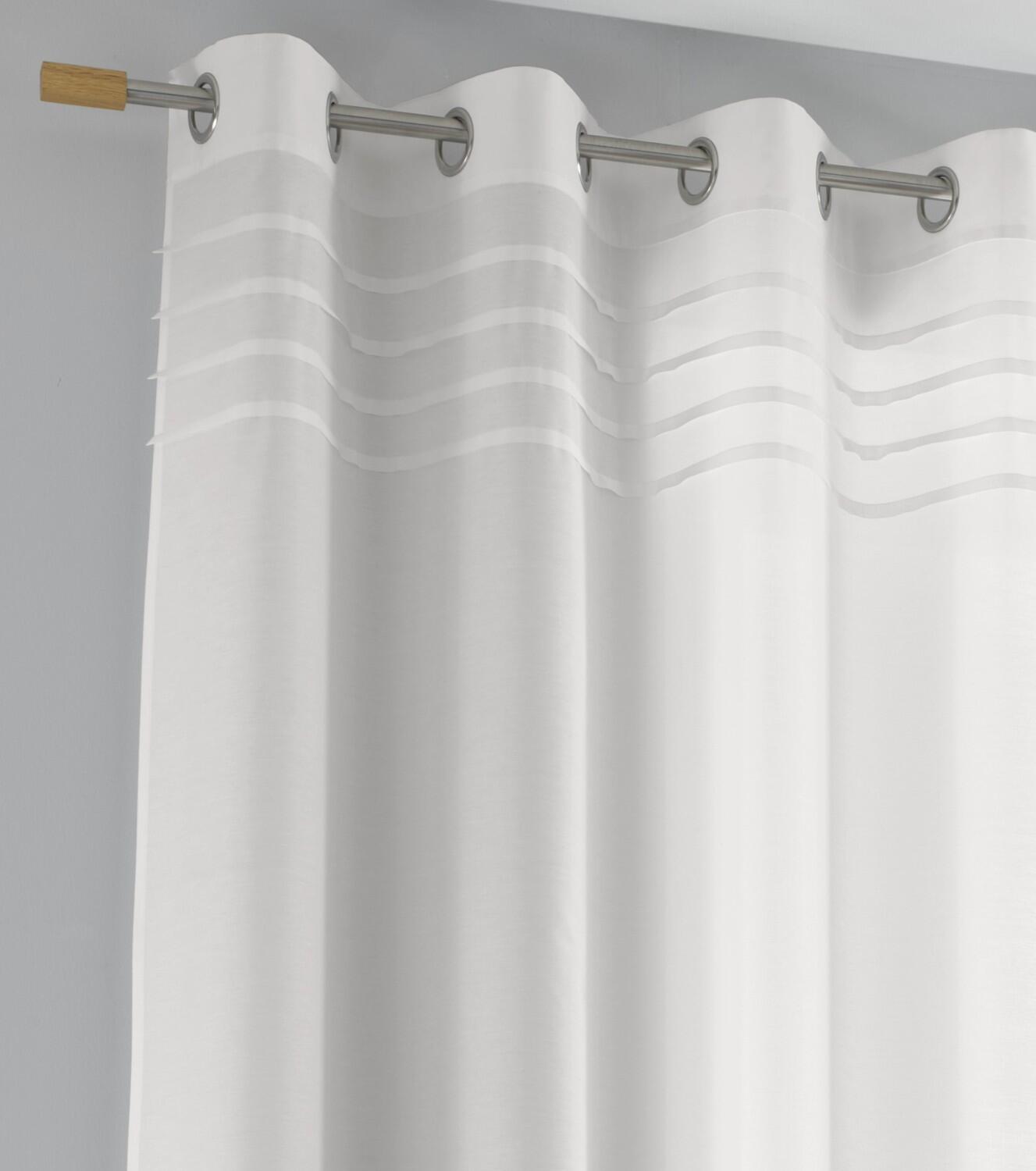 Feine Biesen-Blende Hochwertiger Stoffabschluss für zeitlose Fenster-Eleganz