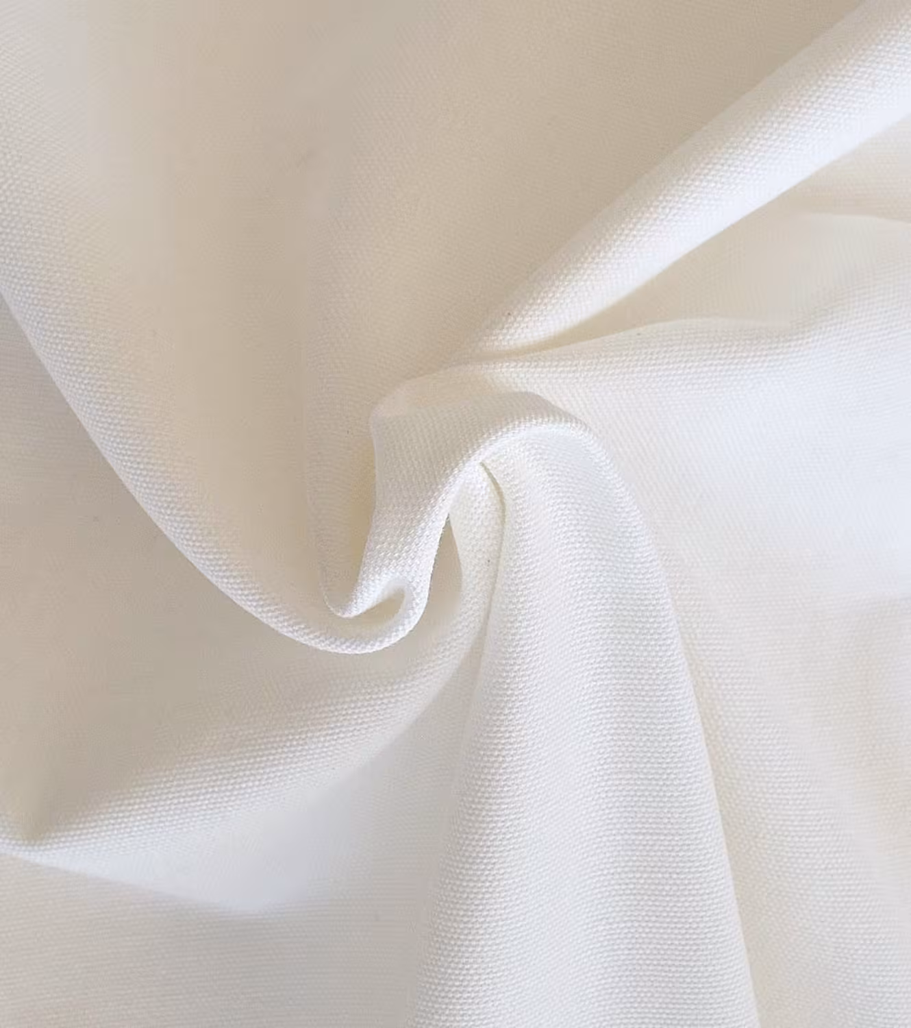 Raffrollo Duck – Offwhite – 100% Baumwolle rechteckige Ösen – blickdicht - schwerer Baumwollstoff Duck mit Struktur