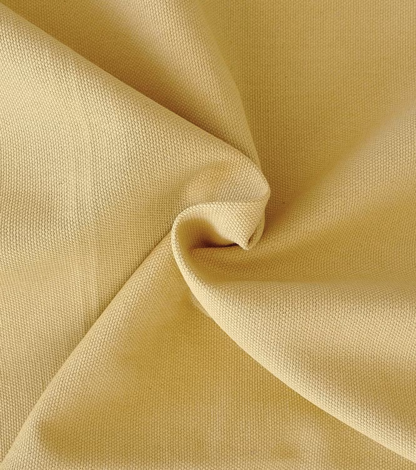 Raffrollo Duck – Strohgelb– 100% Baumwolle rechteckige Ösen – blickdicht - Struktur Baumwollstoff Duck
