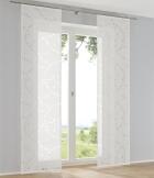 Ausbrenner Schiebegardine Schiebevorhang Raumteiler Cadena Kreise weiß (1 Stück)