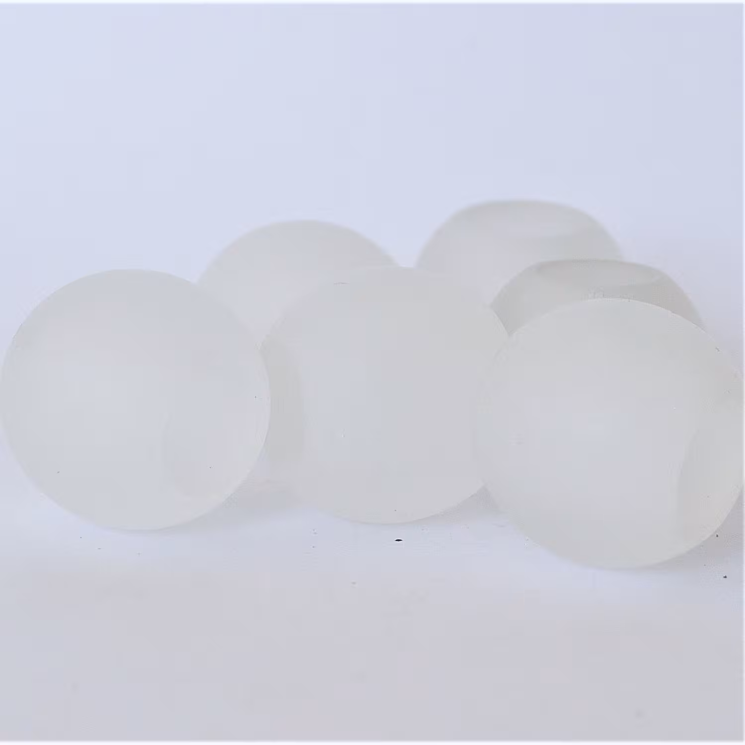 Schlaufenkugeln /Zierkugeln aus Acrylglas - transparent matt - für Raffrollos und Scheibengardinen - Set Dekokugel Schlaufenkugel Acryl ...
