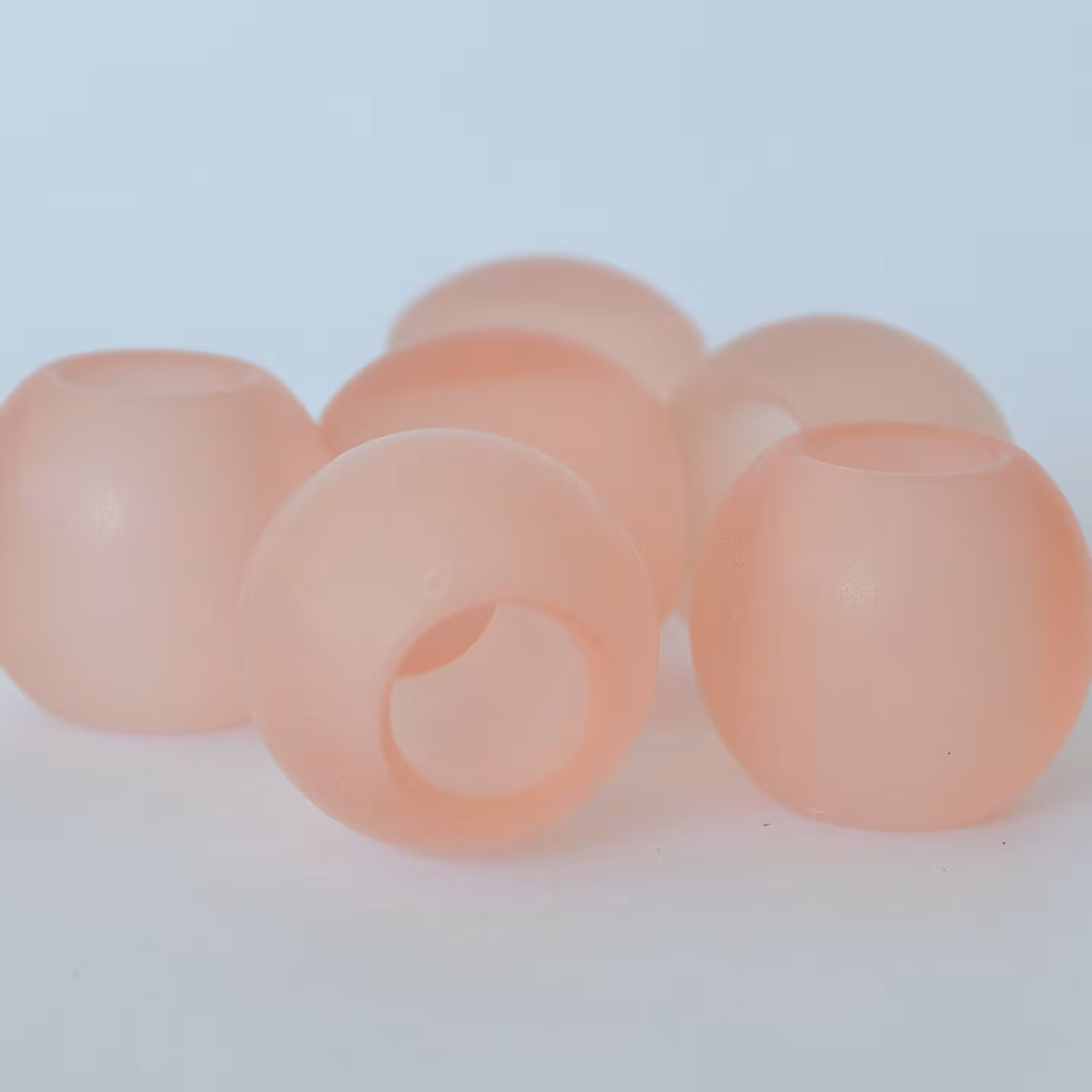 Schlaufenkugeln /Zierkugeln aus Acrylglas - rose - für Raffrollos und Scheibengardinen - Set Schlaufenkugel Zierkugel Acrylglas rose gebohrt