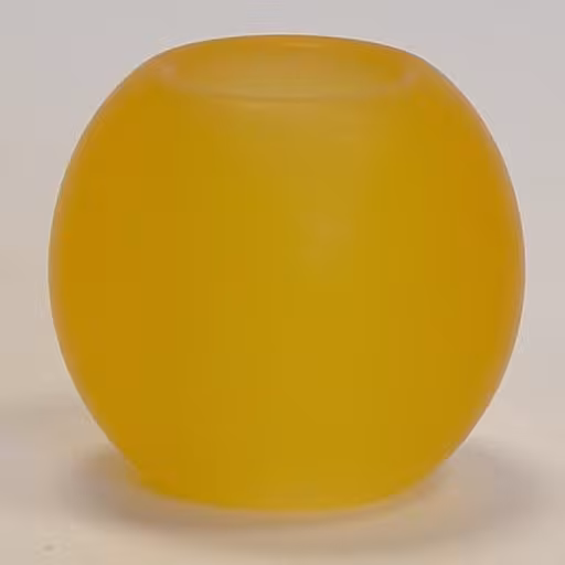 Schlaufenkugeln /Zierkugeln aus Acrylglas - gelb - für Raffrollos und Scheibengardinen - Zierkugel Schlaufenkugel Glas Acryl gelb
