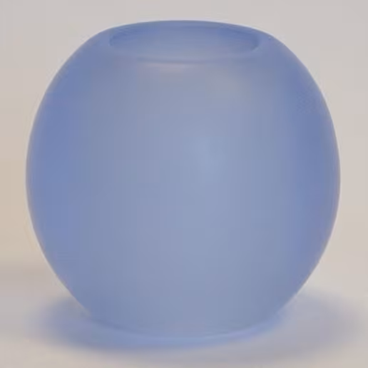 Schlaufenkugeln /Zierkugeln aus Acrylglas - blau - für Raffrollos und Scheibengardinen - Glaskugel Acryl blau matt