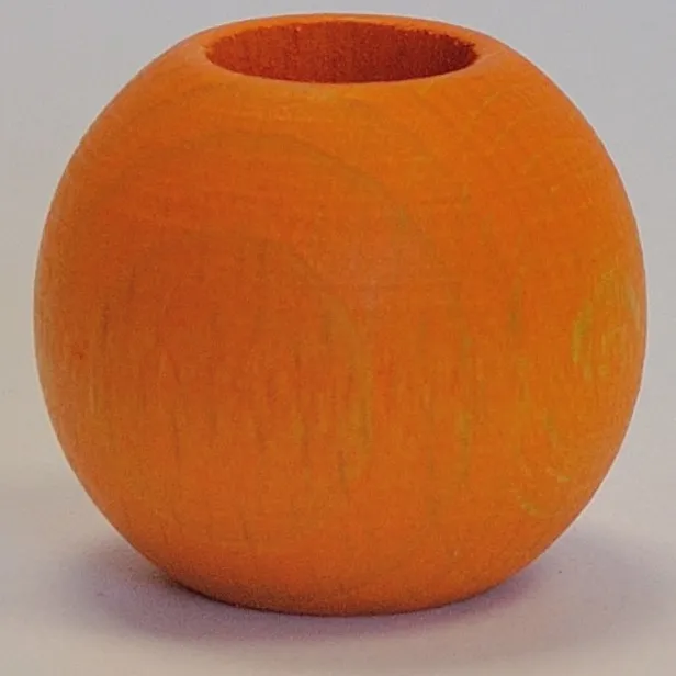 Schlaufenkugeln /Zierkugeln aus Holz - orange lasiert - für Raffrollos und Gardinen mit Schlaufen - Schlaufenkugel Holzkugeln Raffrollo ...