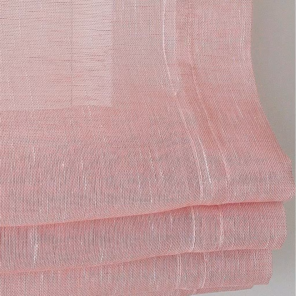 Raffrollo Schlaufenrollo Brondby rose Detailansicht