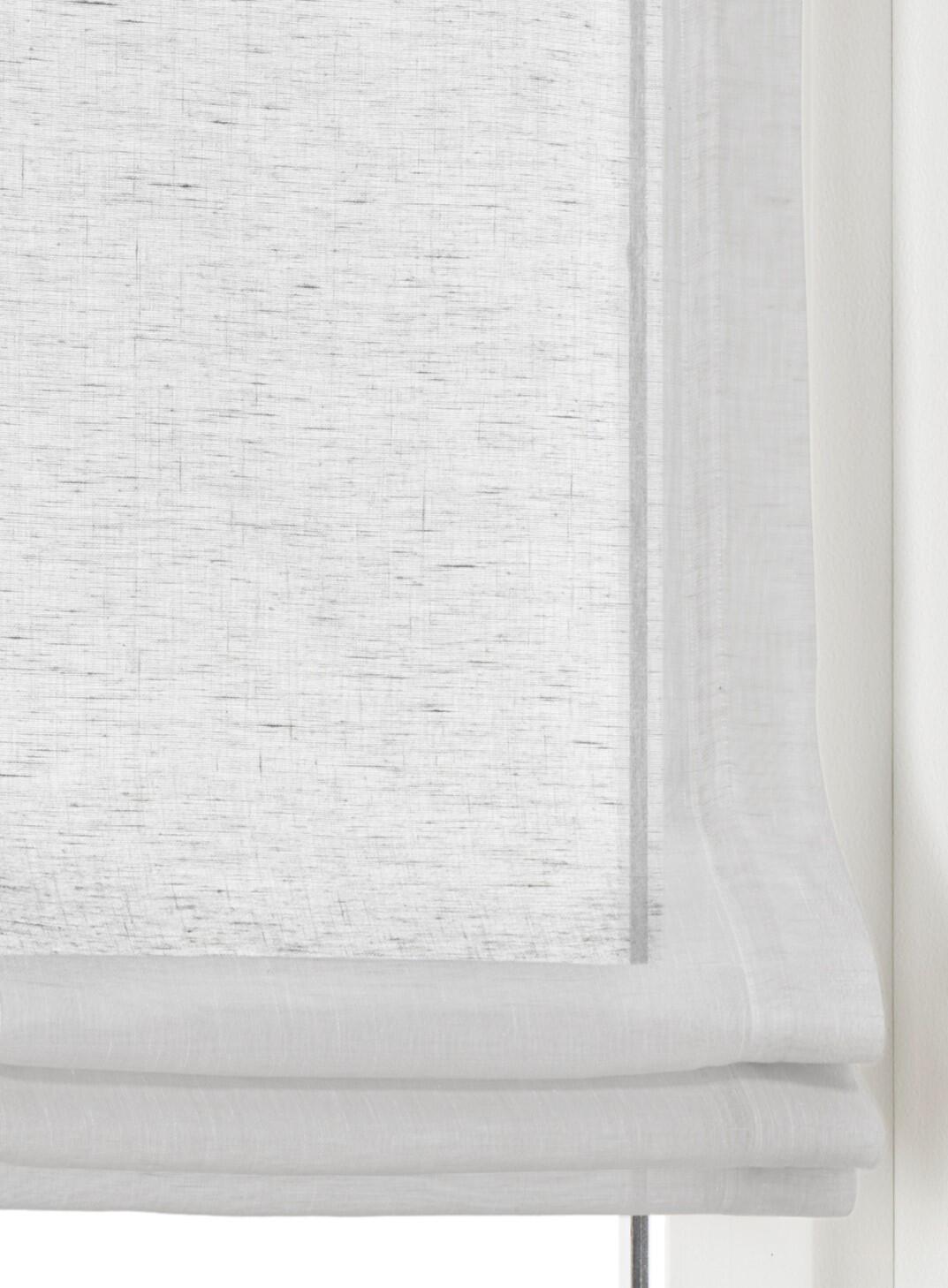 Faltrollo Brondby weiß Kordelzug