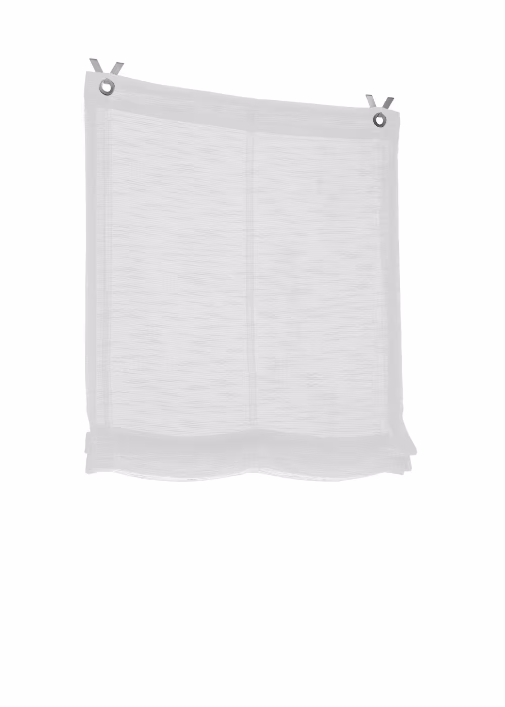 Raffrollo / Ösenrollo Celtic ohne Bohren | offwhite - Breite 45 - 120 cm - Ösenrollo halbtransparent Celtic offwhite