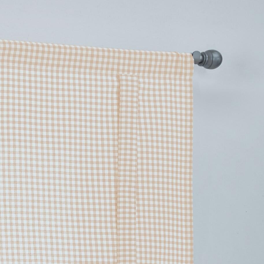 Raffgardine Cottage grau weiß Tunnelzug für Gardinenstangen