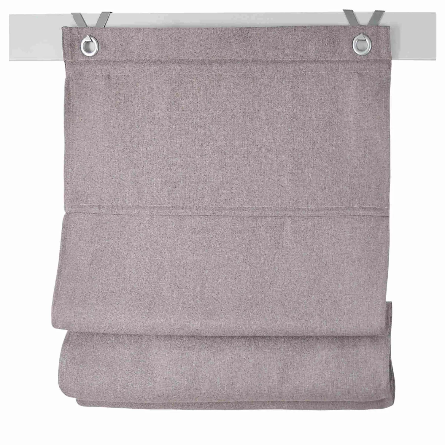 Raffrollo / &Ouml;senrollo verdunkelnd Dimout ohne Bohren | braun - Breite 45 - 120 cm
