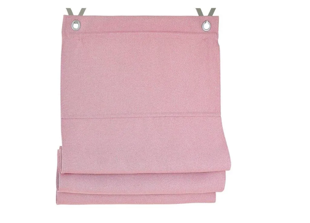 Verdunkelndes Raffrollo / Ösenrollo Dimout rose nach Maß - blickdicht und isolierend - Raffrollo blickdicht isolierend Dimout rose nach Maß