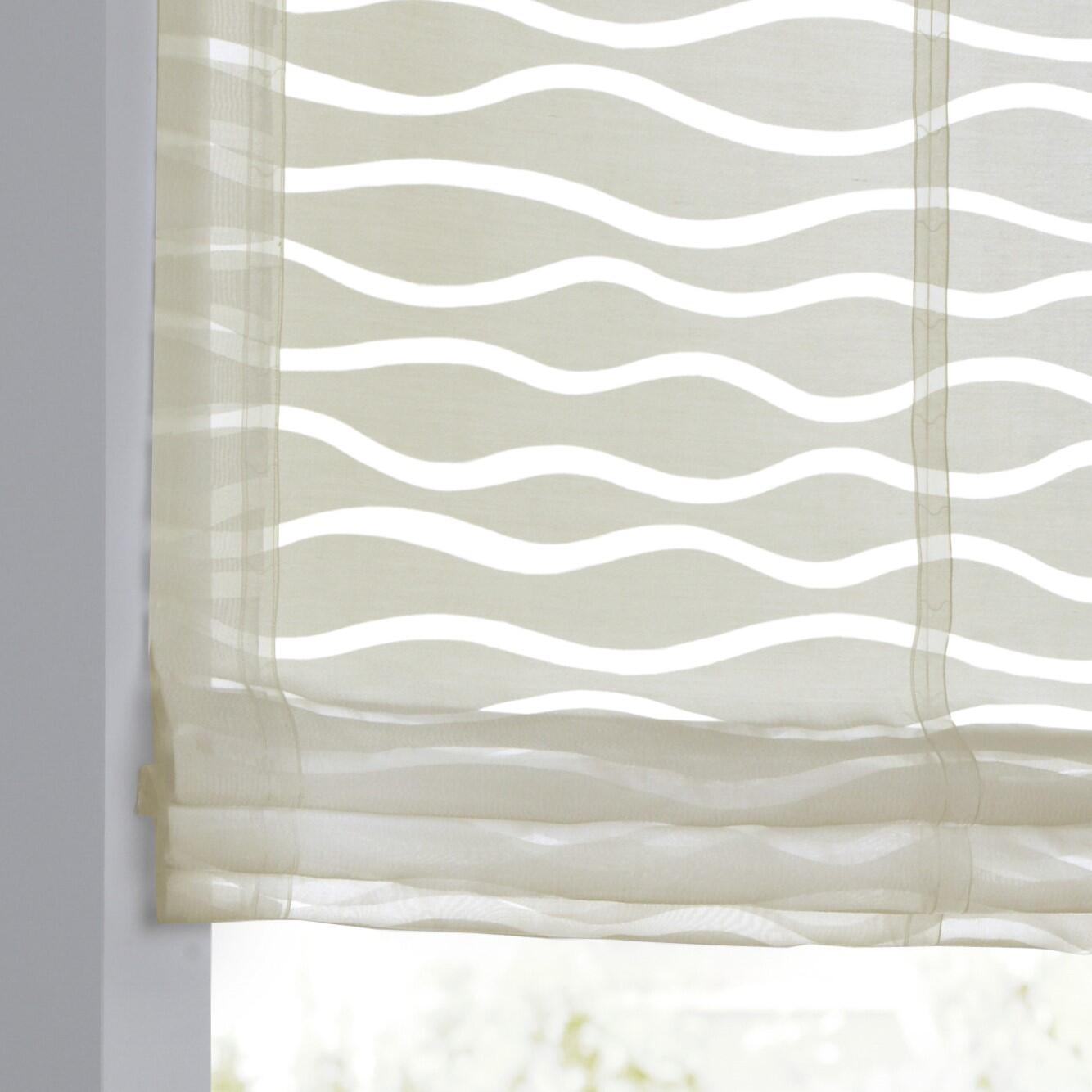 Maßanfertigung Raffrollo halbtransprent Enya Ausbrenner