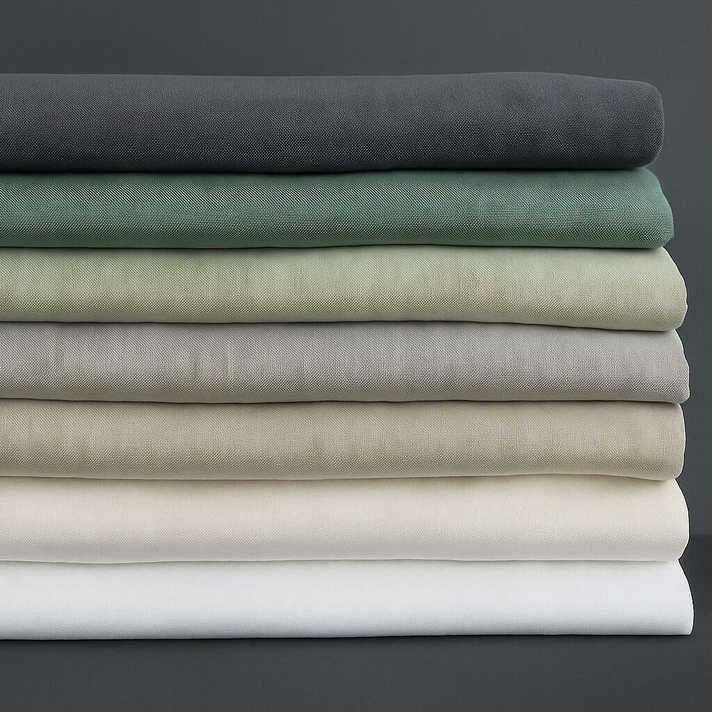 Leinenstoffe Farben harmonisch kombineren