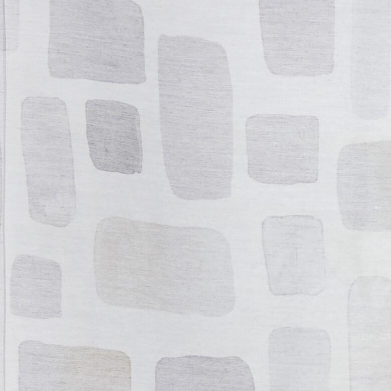 Raffrollo Glen bedruckt grau taupe durchscheinend