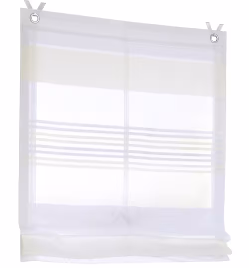 Raffrollo / Ösenrollo Jamaica ohne Bohren | offwhite - Breite 45 - 120 cm - Raffrollo_Jamaica_ohne_Bohren offwhite