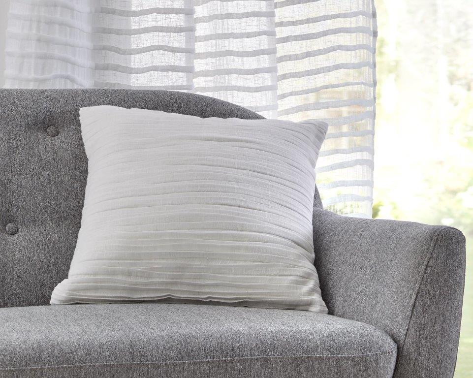 Sofakissen Crinkle offwhite Handarbeit