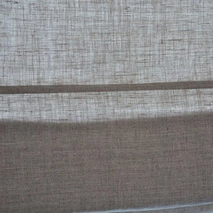 Raffrollo / Ösenrollo Metis Leinen ohne Bohren | linen - Breite 45 - 100 cm - Detailansicht Raffrollo Ösenrollo Metis linen