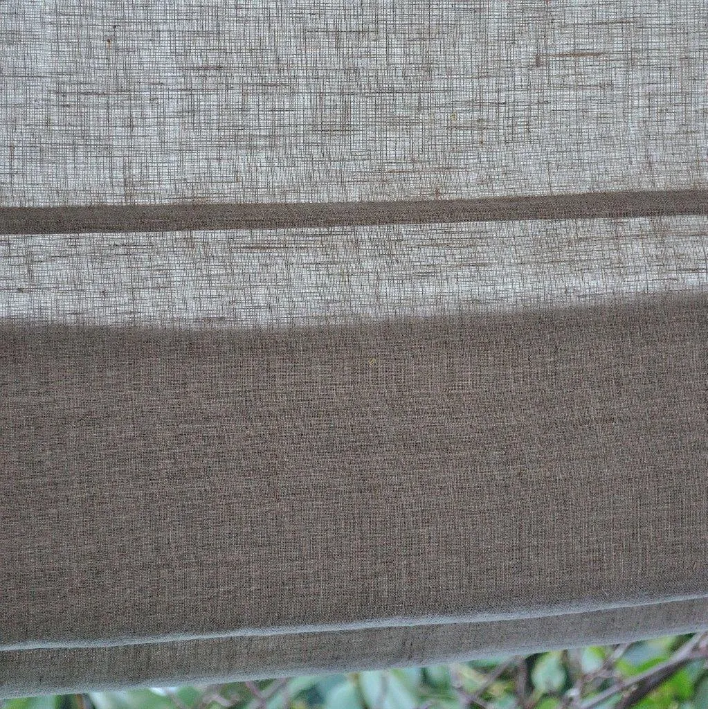 Raffrollo Schlaufenrollo Metis linen Detailansicht