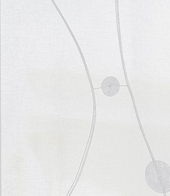 Gardine Nelly weiß modern bestickt Ranken