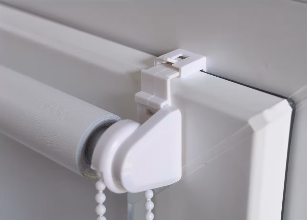Seitenzugrollo verdunkelnd Luna ohne Bohren | braun - Breite 60 - 140 cm - Seitenzug Luna braun Klemmfix