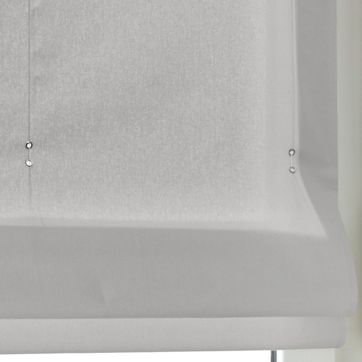 Raffrollo Stig grau Baumwolle blickdicht