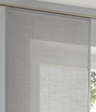 Schiebevorhang Boston grau Panelwagen f&uuml;r Gardinenschiene