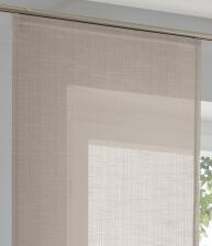 Schiebevorhang Boston taupe Panelwagen f&uuml;r Gardinenschiene