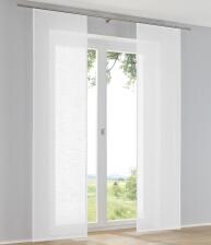 Einfarbiges Schiebepanel Boston weiss
