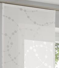 Schiebegardine Cadena mit Panelwagen f&uuml;r Gardinenschiene