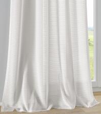 weich fallender lichtdurchl&auml;ssiger Vorhang Areggo mit Querstreifen