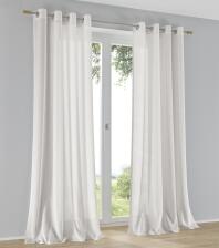 Halbtransparente Gardine mit &Ouml;senaufh&auml;ngung