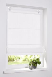 Raffrollo Leinen Metis creme