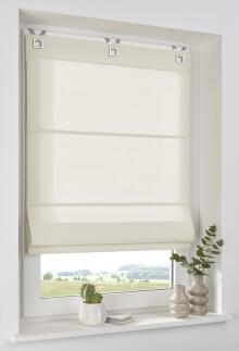 Raffrollo Duck offwhite nach Maß gefertigt