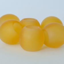 Set Schlaufenkugel Zierkugel Acrylglas gelb gebohrt