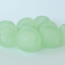 Set Schlaufenkugel Zierkugel Acrylglas hellgrün gebohrt