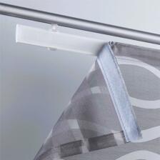 Schiebevorhang mit Klettband und Panelwagen