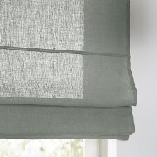 Leinenstoff Metis zederngr&uuml;n Faltrollo