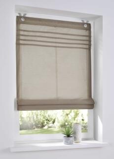 Raffrollo_Ösenrollo_Kessy_Biese_natur