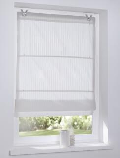 Ösenrollo Verlock weiss gestreift