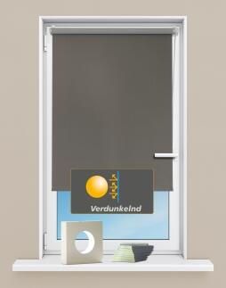 Rollo Luna verdunkelnd Sichtschutz braun