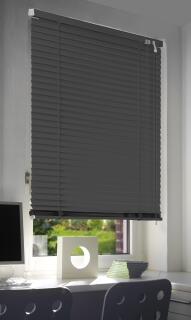Alu Jalousie mit Lamellen grau