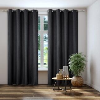 Vorhang Verdunkelung Thermo Ösenschal Dimout | anthrazit (1 Stk)